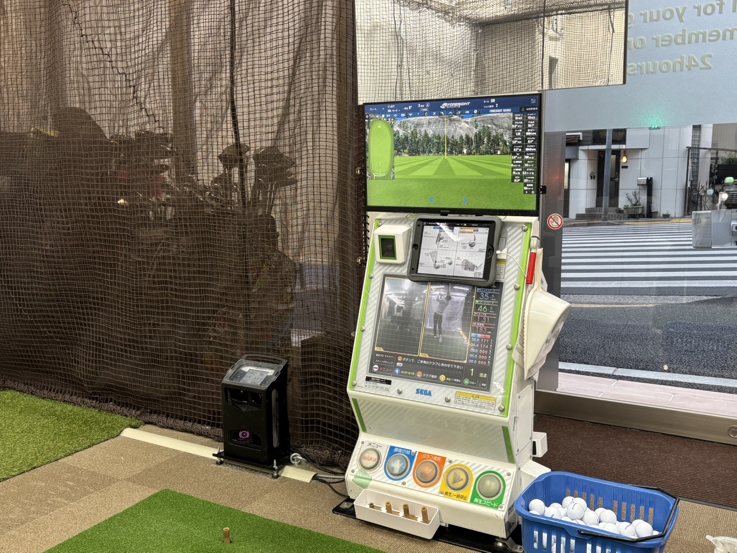 全打席弾道測定器設置（写真はGCQuad）　